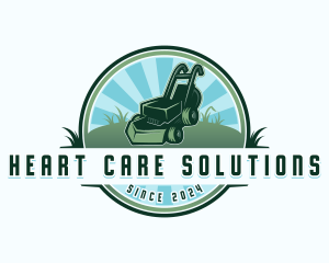 Mower Gardening Landscaping logo design