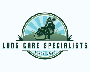 Mower Gardening Landscaping logo design