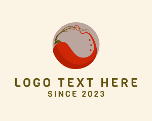 Dry Ingredients - Spicy Chili Food logo design