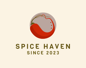 Spicy Chili Food logo design