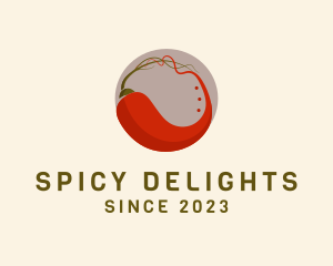 Spicy - Spicy Chili Food logo design