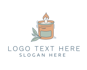 Jar - Scented Candle Fire logo design