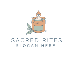 Ritual - Scented Candle Fire logo design