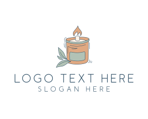 Home Decor - Scented Wax Candle logo design