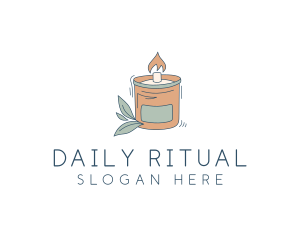 Scented Wax Candle logo design