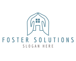 Foster - Modern Hand House logo design