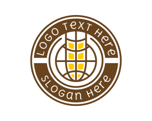 Badge - Wheat Grain Farm logo design
