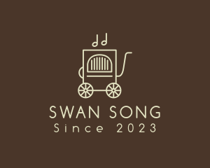 Music Box Wheels Jukebox logo design