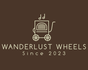 Music Box Wheels Jukebox logo design