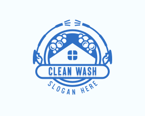 Clean Pressure Washer logo design