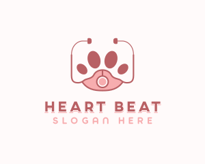 Stethoscope - Paw Veterinary Stethoscope logo design