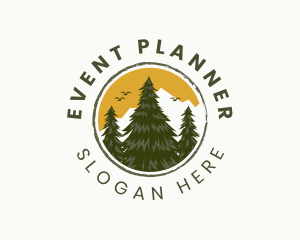Resort - Pine Tree Forest logo design