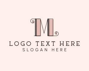 Interior Designer - Fashion Boutique Letter M logo design