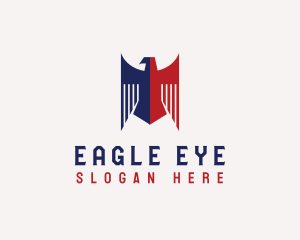 Patriotic Eagle Bird logo design