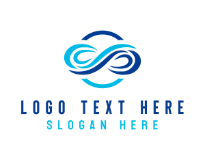 Water - Marketing Infinity Wave logo design