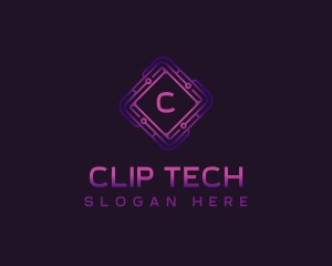 Circuit Tech Developer logo design