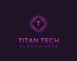 Circuit Tech Developer logo design