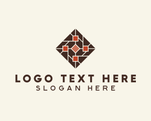 Home Depot - Diamond Floor Tiling logo design