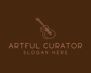 Country Music Guitar logo design