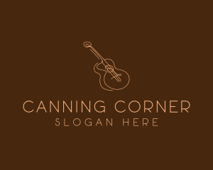 Country Music Guitar logo design