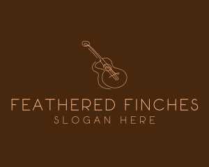 Country Music Guitar logo design