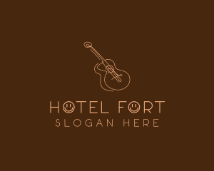 Country Music Guitar logo design