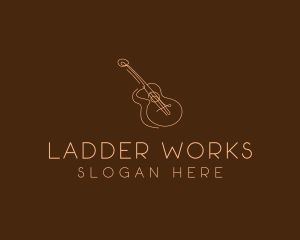 Country Music Guitar logo design