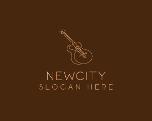 Country Music Guitar logo design