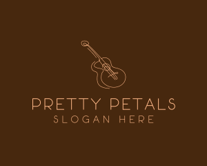 Country Music Guitar logo design