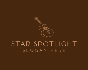 Country Music Guitar logo design