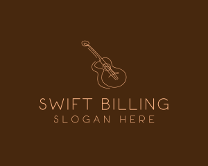 Country Music Guitar logo design