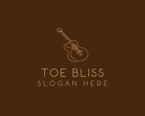 Country Music Guitar logo design