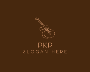 Country Music Guitar logo design