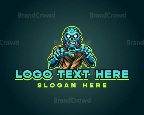 Terror Zombie Monster Logo