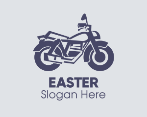Gray Motorcycle Biker Logo