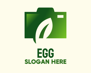 Photo Studio - Green Leaf Camera logo design
