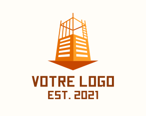 Property Developer - Condominium Building Construction logo design