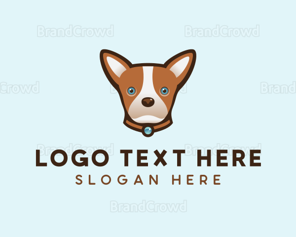 Cute Dog Chihuahua Logo