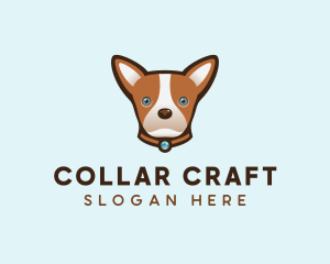 Collar - Cute Dog Chihuahua logo design