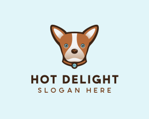 Cute Dog Chihuahua logo design