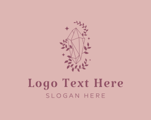 Rich - Elegant Feminine Gem Leaves logo design