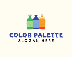 Coloring - Kiddie School Supplies logo design