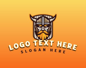 Streaming - Gaming Viking Warrior logo design