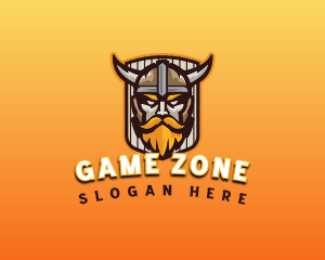 Gaming Viking Warrior logo design