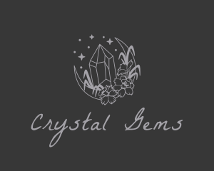 Crystal Moon Jeweler logo design