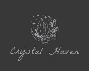 Crystal Moon Jeweler logo design