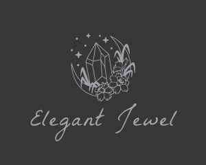 Crystal Moon Jeweler logo design