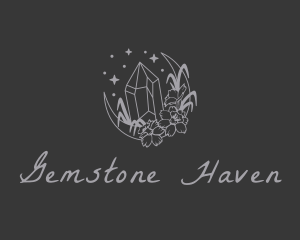 Crystal Moon Jeweler logo design