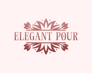 Elegant Wedding Floral logo design