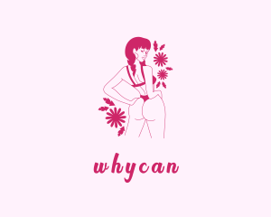 Underclothes - Woman Sexy Lingerie logo design